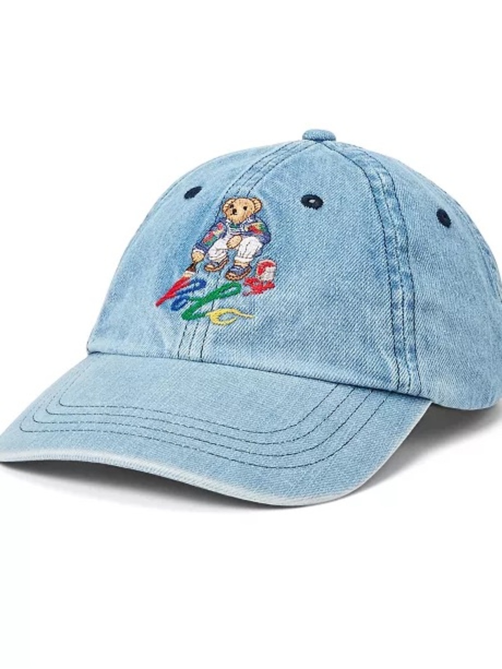Polo Bear Denim Ball Cap